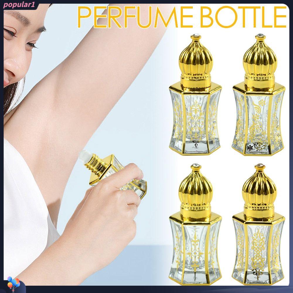 POPULAR Populer 2Pcs Roller Botol Wadah Isi Ulang Gold 7ML Kosong