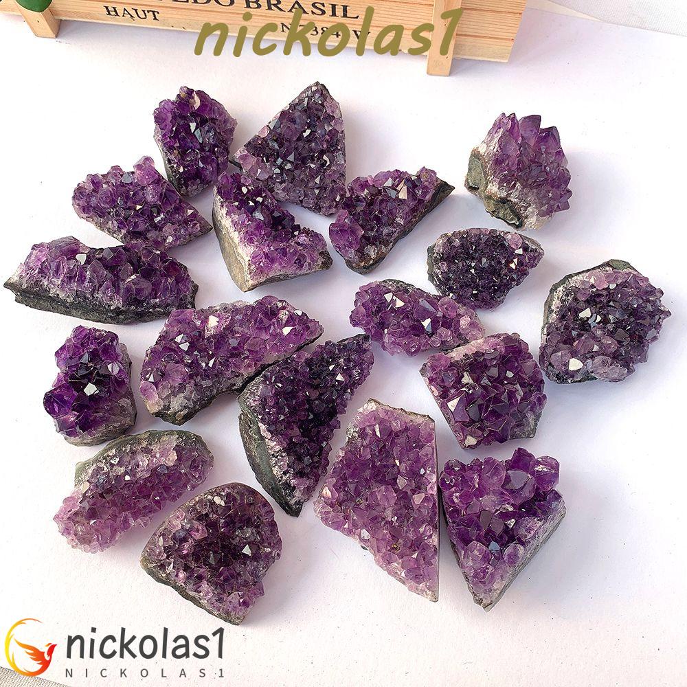 NICKOLAS1 Batu Penyembuh Mineral Ornamen Dekorasi Rumah Kerajinan Kristal Cluster