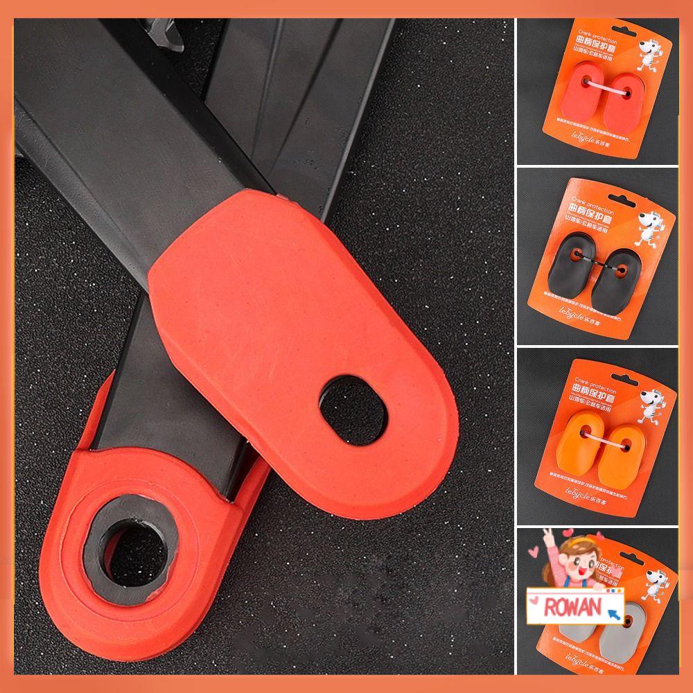 R-FLOWER 2pcs Sepeda Silicone Cover Parts Pedal Crankset Pelindung Sepeda Jalan Gunung Silicone Sleeve
