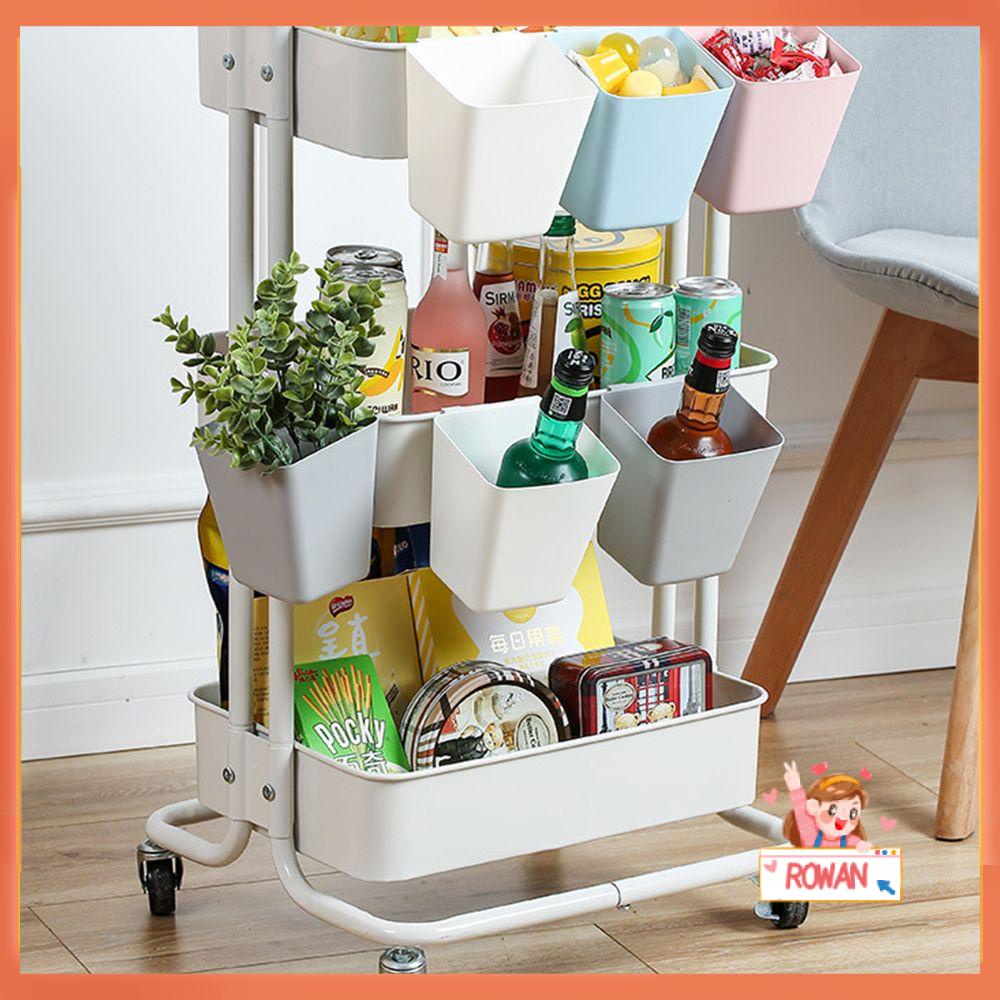 R-FLOWER Keranjang Gantung Storage Basket Sortir Kecil Penyimpanan Serba Serbi Ember Alat Tulis Kantor Kosmetik Aneka Organizer Wadah Dapur