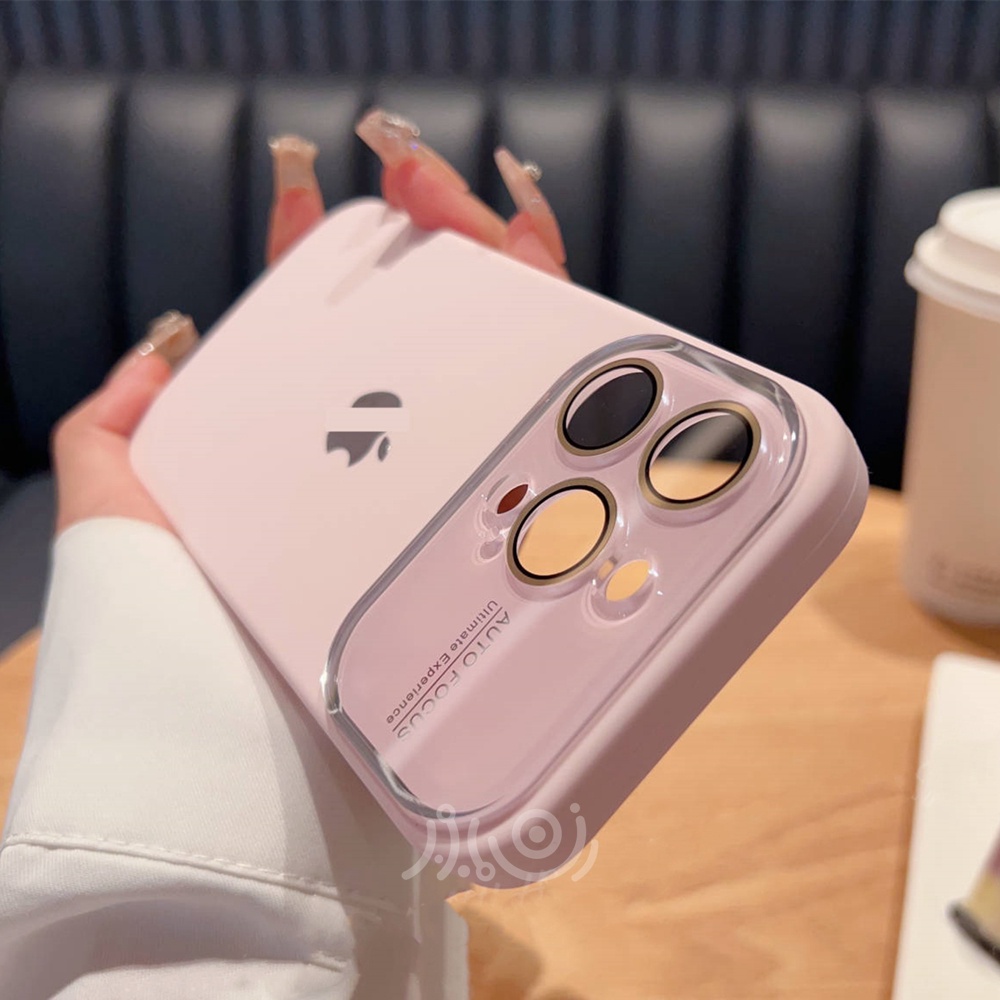 IPHONE Macaron Case Ponsel Silikon Cair Untuk Iphone12 13 14 Pro Max Soft Case Lensa Pelindung Kamera Shockproof Back Cover Casing