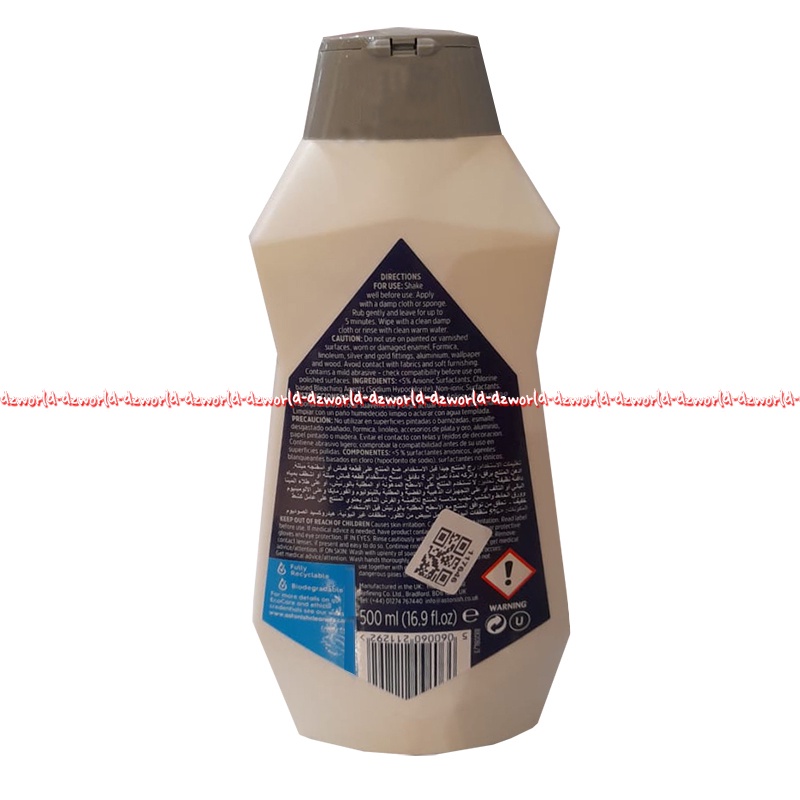 Astonish Cream Cleaner With Bleach 500ml Krim Pembersih  Astonish Specialist Cream Cleaner With Bleach Pembersih Bleaching Dengan pemutih Bisa memutihkan