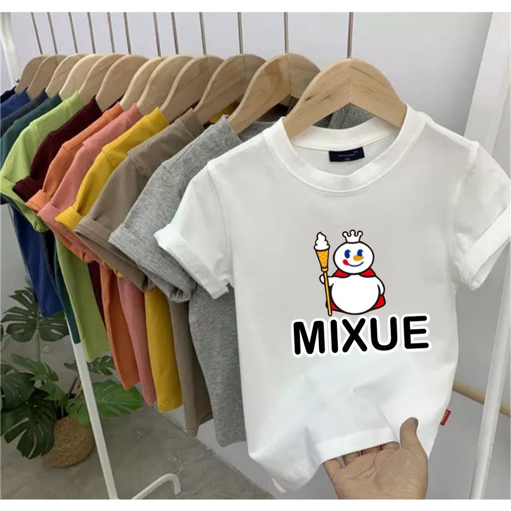 KAOS ANAK UNISEX USIA 2-15TH COTTON DISTRO MIXUE KAOS  OBLONG ANAK