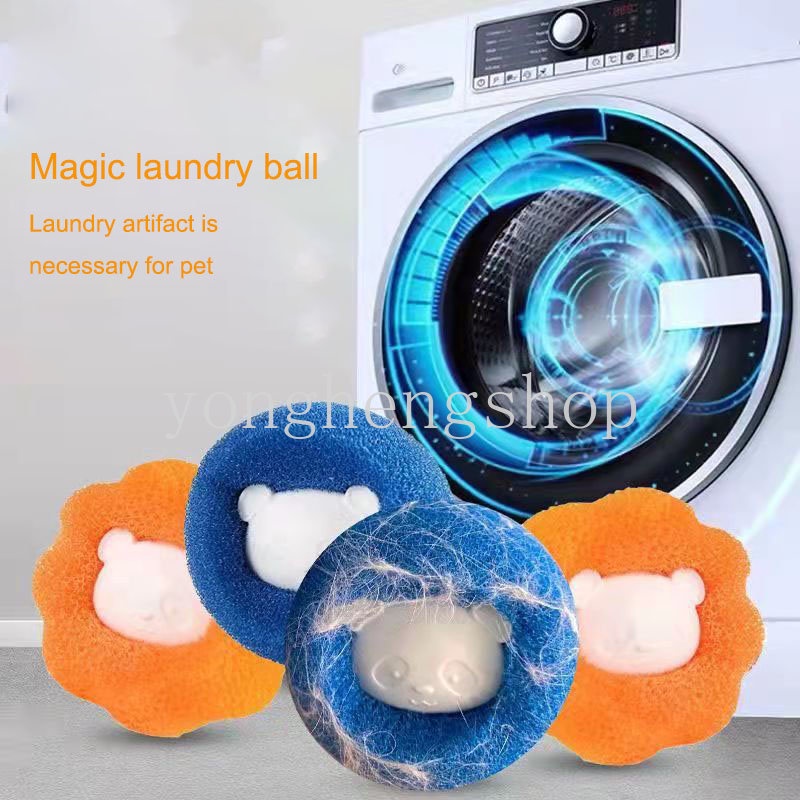 1/5pcs Mesin Cuci Magic Laundry Ball Reusable Pakaian Alat Pembersih Bulu Lint Catcher Pet Hair Remover Pakaian Bola Pencuci Anti Kusut Aksesori Kamar Mandi