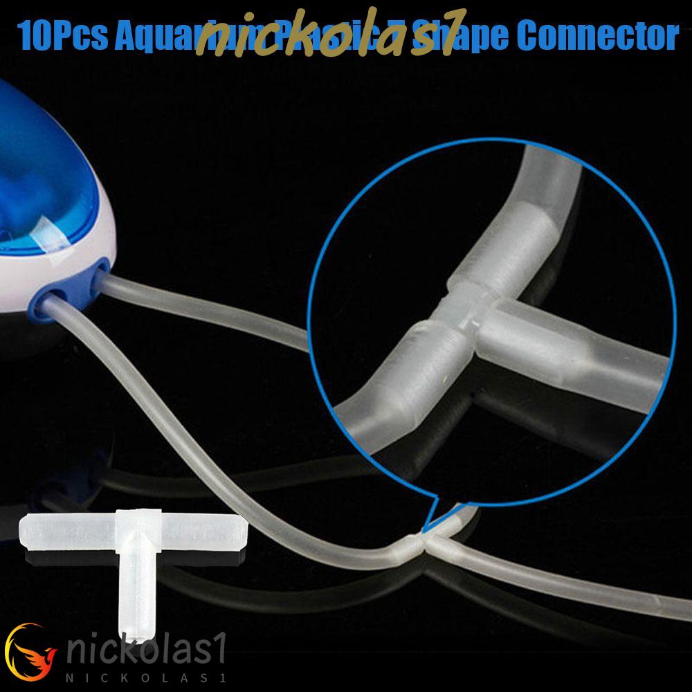 NICKOLAS1 Konektor Pompa Angin 3arah Plastik Untuk Sambungan Tabung Saluran Tangki Ikan