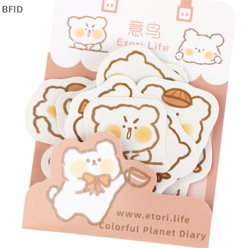 [BFID] 40pcs/lot Stiker Hewan Kawaii Lucu Kalender Diary Jurnal Stiker Dekorasi Alat Tulis [ID]