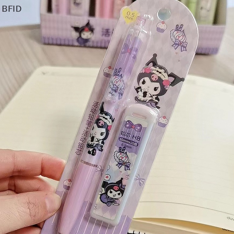 [BFID] 1set Kawaii Sanrio Pencil Set Pensil Mekanik Kartun Pensil Otomatis Dengan HB Refill Perlengkapan Sekolah Untuk Anak Alat Tulis Siswa [ID]