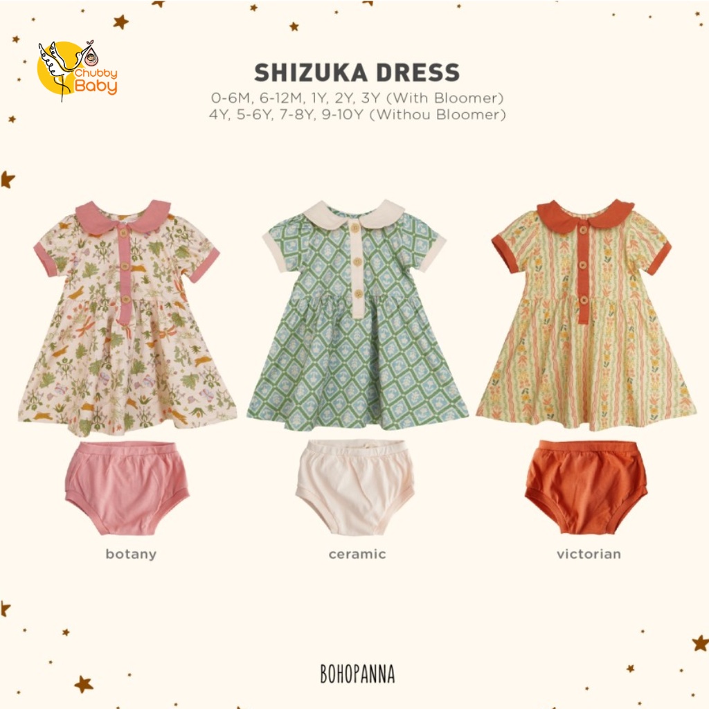 Bohopanna - Shizuka Dress 3 | Dress Anak Perempuan