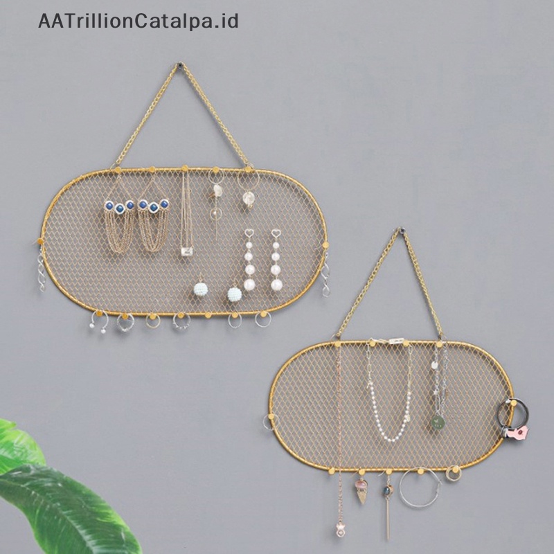 Rak perhiasan besi tempa anting penyimpanan kunci anti karat rillion shofatalpa cahaya dessy
