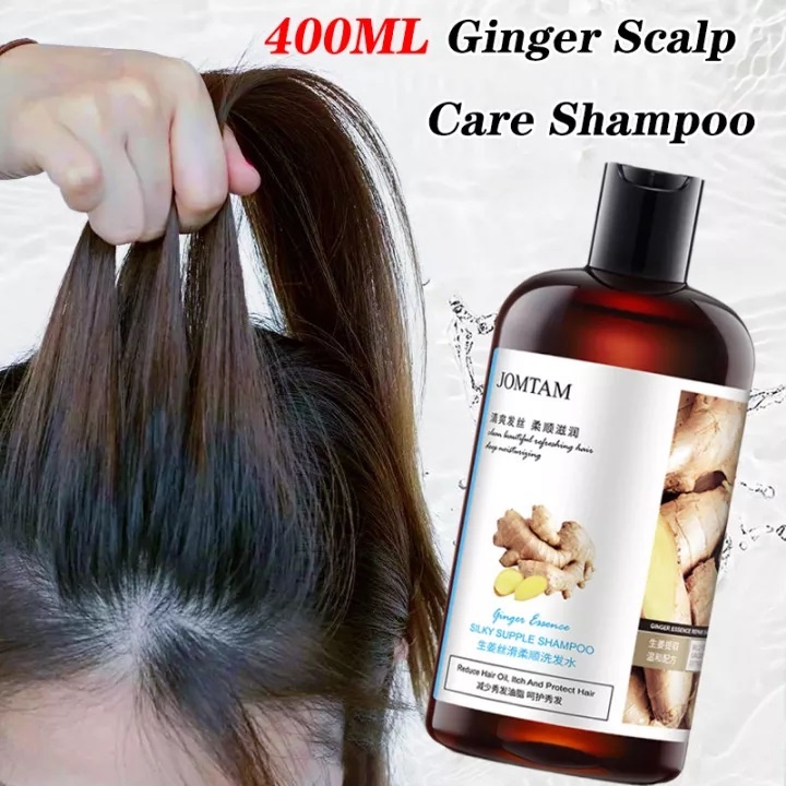 Shampo Jahe Shampo Penumbuh Rambut Cepat Rambut Rontok Botak Rambut Rontok Perawatan Ginger Shampoo 400ml