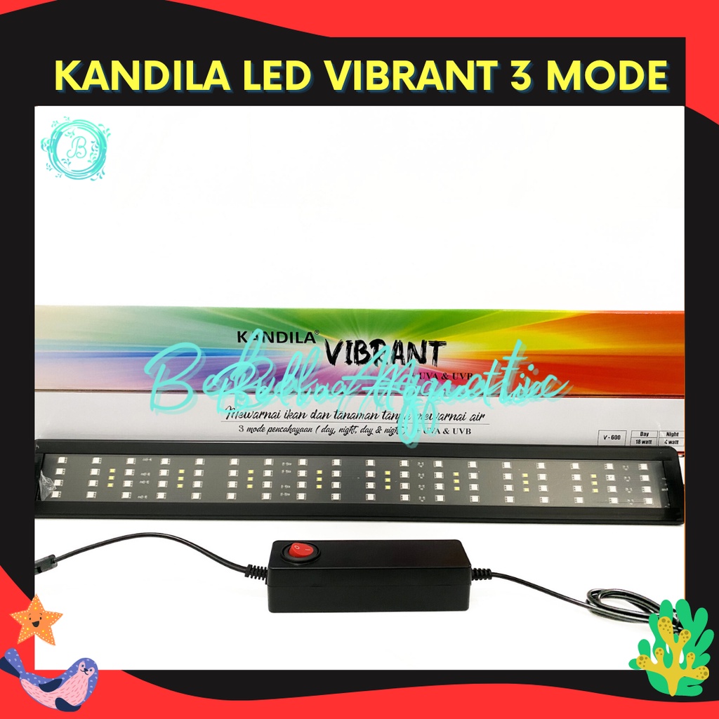 KANDILA VIBRANT Lampu Gantung View Aquarium Tanaman UVA UVB Day n Night