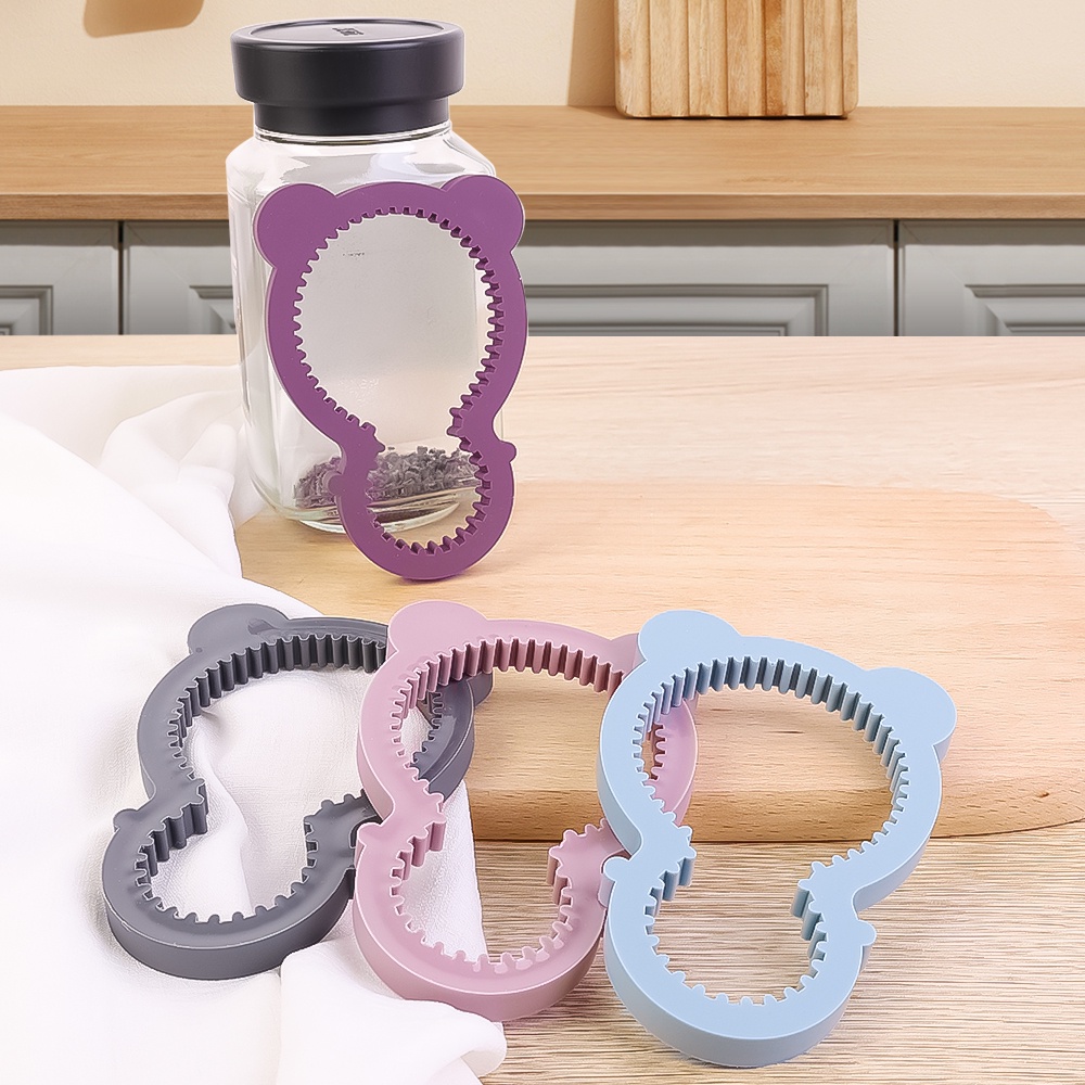 Koala Cap Portable Device Alat Dapur/Twister Fleksibel Soft Rubber Screw Grip Cap Opener/Alas Peredam Panas Anti Panas/Pembuka Botol Multifungsi Tutup Toples Bisa Bir/