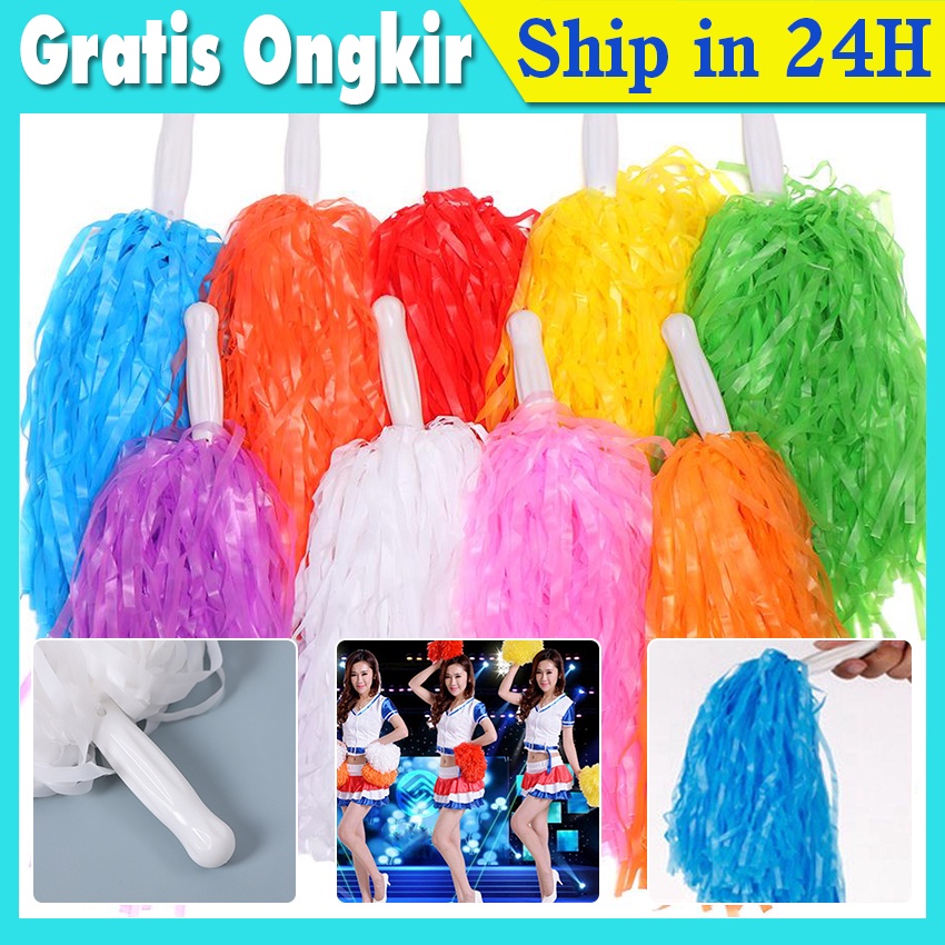 1pcs Pompom Cheerleader/ Pom pom Cheerleader