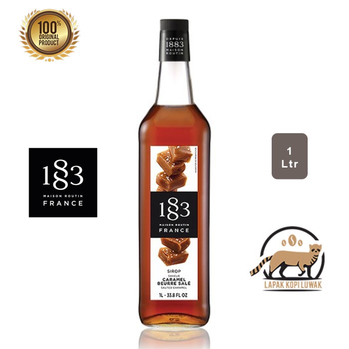 

Salted Caramel Syrup merk 1883 Maison Routin