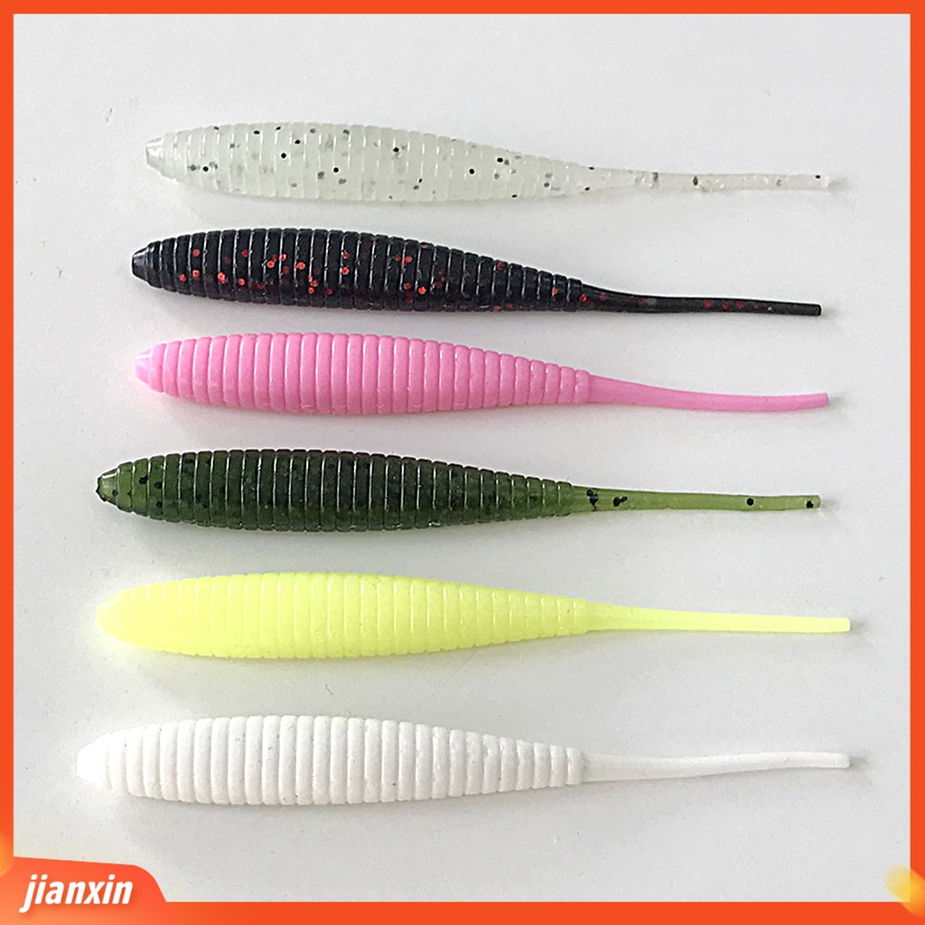 (In Stock) 4 Pcs 100mm 5.5g Lembut Umpan Pancing Cacing Thunderbug Buatan Semua Air Umpan Pancing Perlengkapan Memancing