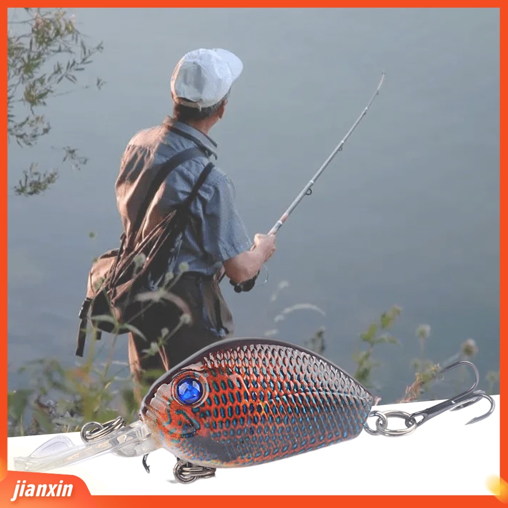 (In Stock) 6CM /6.5G Umpan Pancing 3D Simulasi Fisheye Tajam Kait Warna Kaya Compact Bright Color Fishing Instalasi Mudah Treble Hook Memancing Umpan Untuk Memancing Luar Ruangan