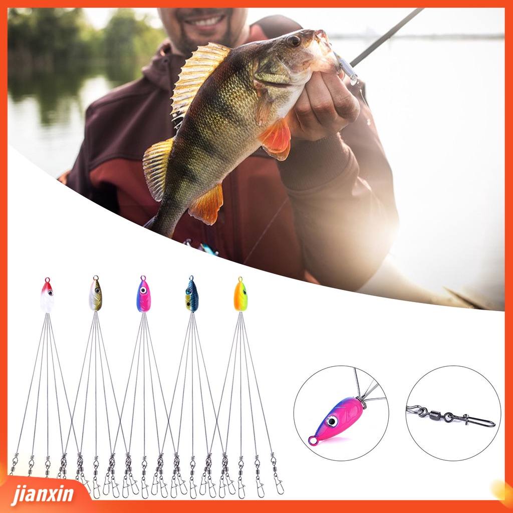 (In Stock) 18cm /9g Umpan Pancing Logam Hidup Ketangguhan Yang Baik 5lengan Umpan Dengan Memutar Perlengkapan Memancing