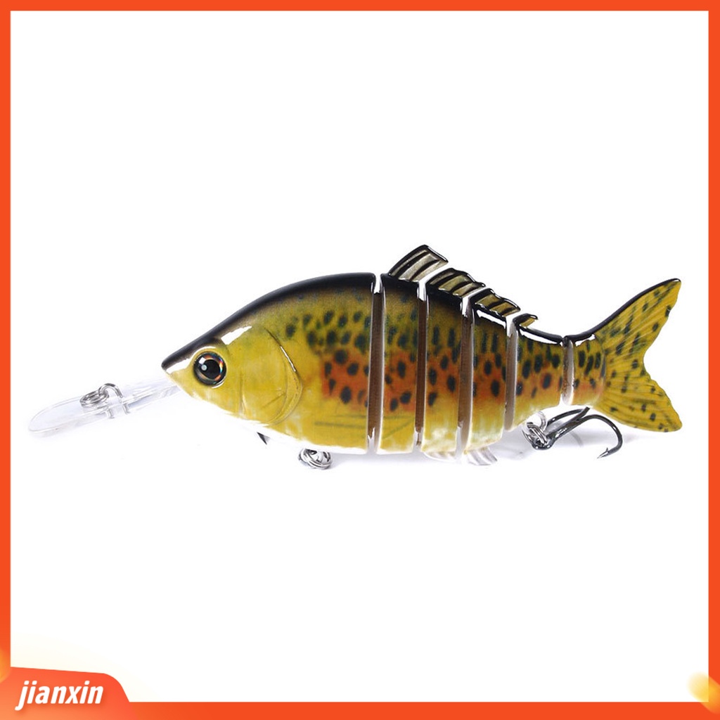 (In Stock) 15CM 31.5G Realistis Multi-Gabung Ikan Umpan Dengan Kait Tajam Warna Cerah Ikan Imitasi Tenggelam Knotty Palsu Umpan