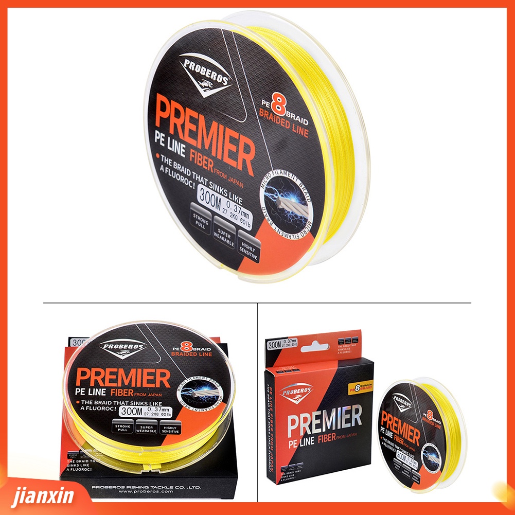 (In Stock) 300M 10-60LB PE Menenun 8helai Tali Pancing Outdoor Kepang Super Kuat