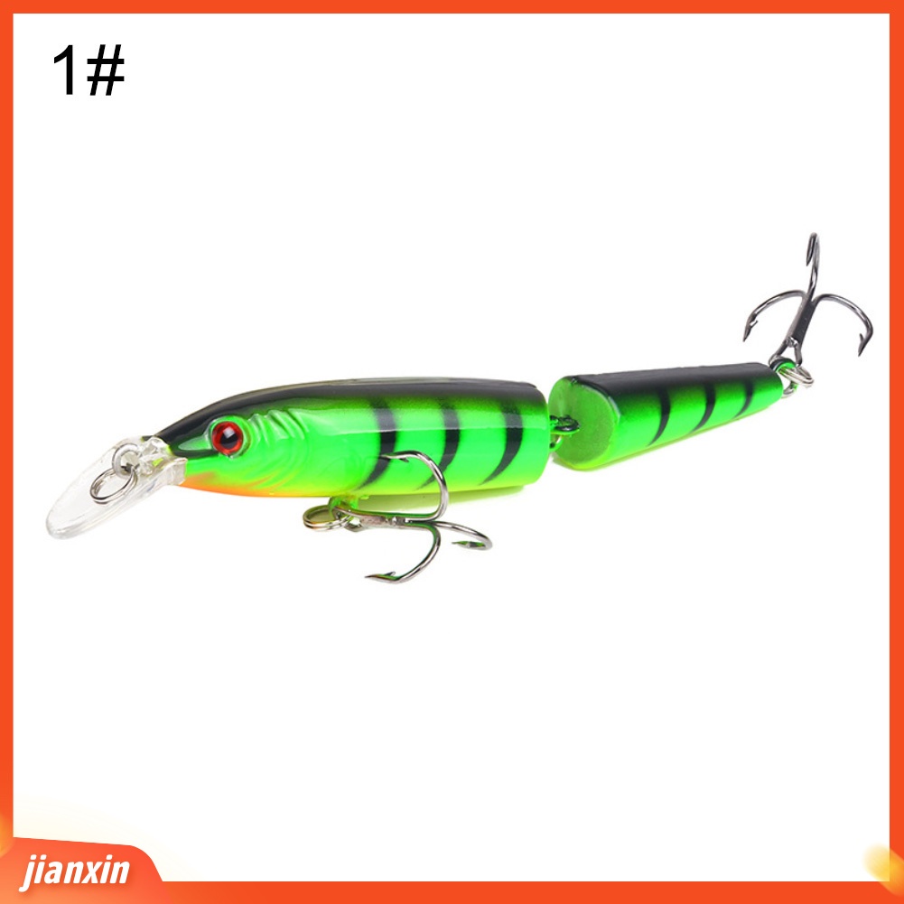 (In Stock) 10.5cm 2-bagian Hidup Neon Air Tawar Memancing Umpan Ikan Stimulasi Keras