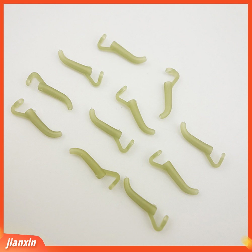 (In Stock) 10Pcs Fishing Tackle Lembut Tabung Silikon Pop-Up Hook Aligner Anti-Intertwine Alat