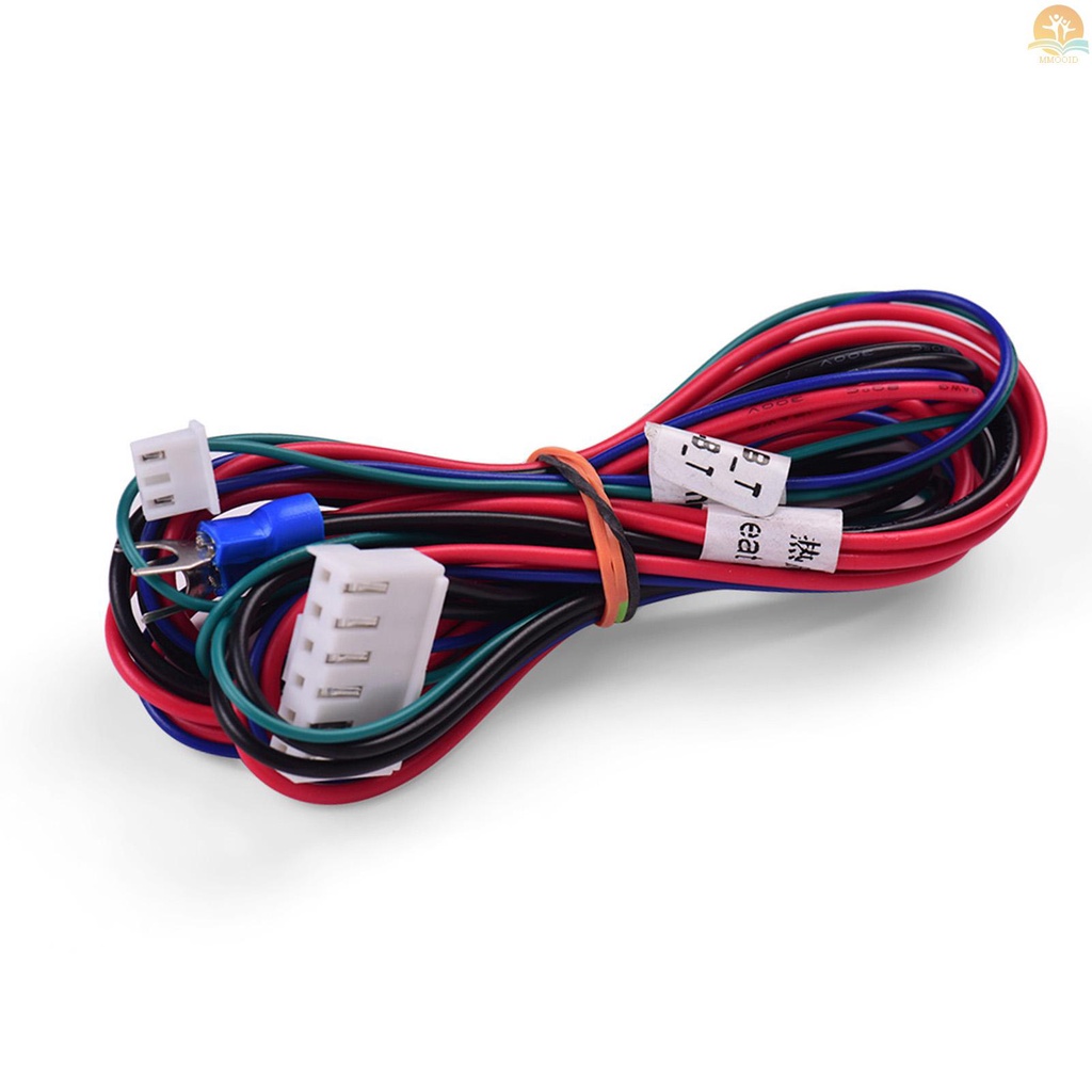 In Stock Anet 18AWG Upgrade Heated Bed Kabel Hot Bed Line Heatbed Kawat Panjang 90cm/35.4 Inch Untuk Anet A8 A6 A2 A3 E12 E10 3D Printer Upgrade Suplier