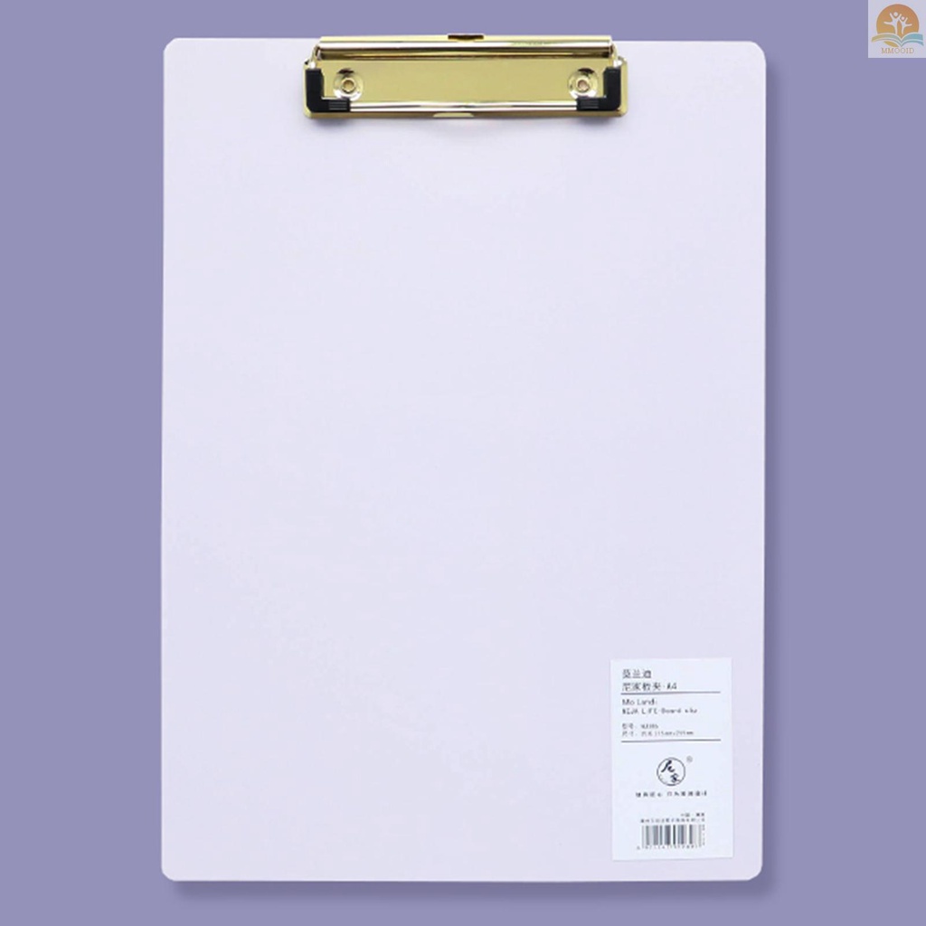 In Stock A4 Klip Board Bahan Plastik Hardboard Tulisan Pad Profil Klip Dengan Lubang Gantung Untuk Siswa Sekolah Kantor