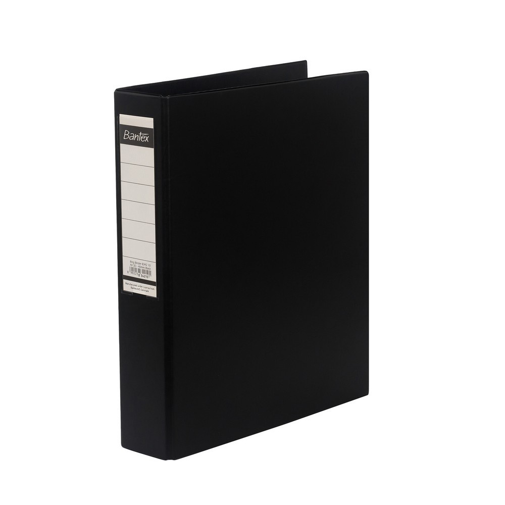 

[Artomas] Bantex Ring Binder 3 Ring 40mm A4 Black 8342 10
