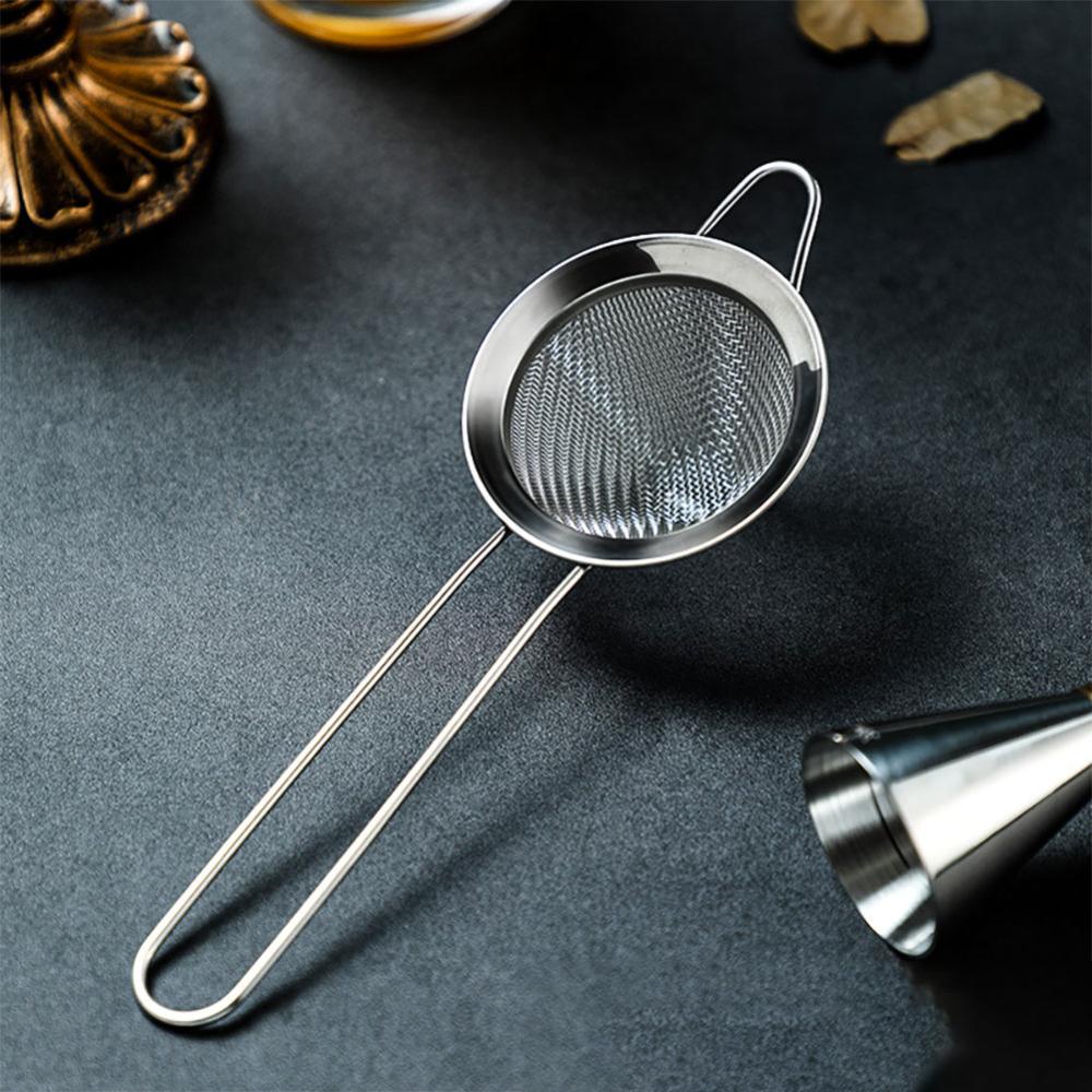 C5goon Cocktail Strainer Stainless Steel Saringan Teh Saringan Makanan Kerucut Saringan Jaring Dapur Halus Praktis Bar Strainer Alat Filter Sifter B9F4