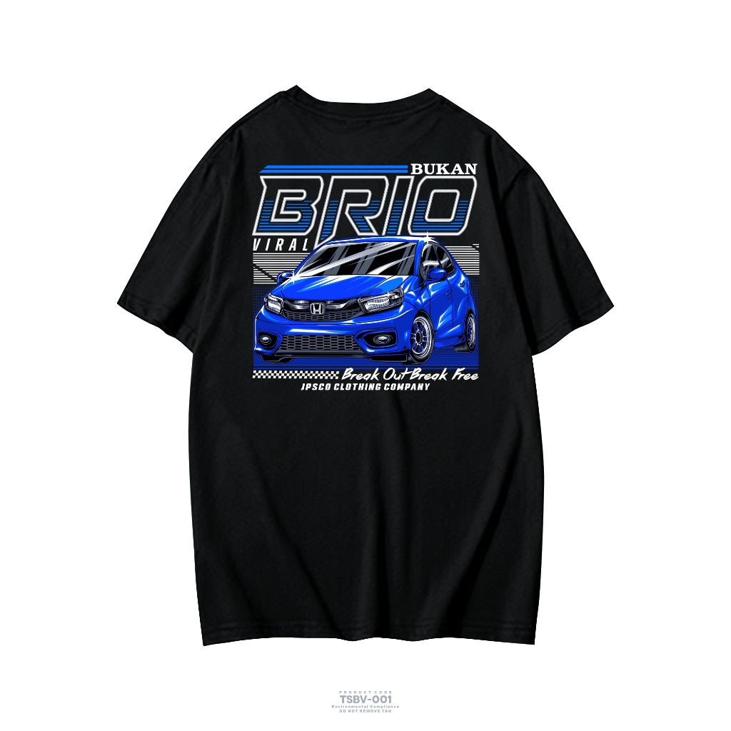 Kaos Mobil Brio Viral Keren Terbaru Lengan Pendek