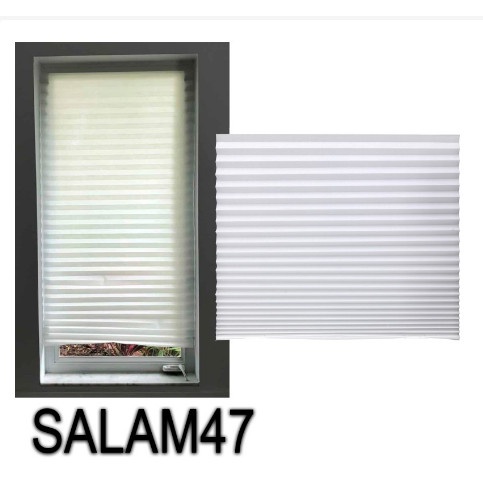 Tirai lipat minimalis / tirai lipat langsung di tempel