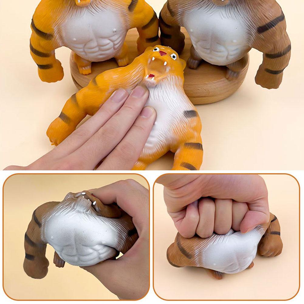 Anak Mengurangi Stress Mainan Simulasi Hewan Stress Relief Boneka Cubit Lemak Tiger Mainan Tiger Toys N0U7