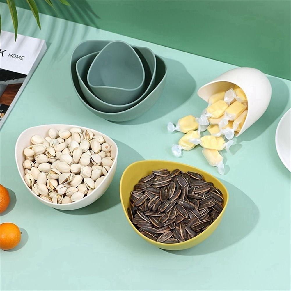 Stackable Multifunction Fruit Bowl Mangkuk Buah Multifungsi Dapat Ditumpuk Praktis Kapasitas Besar Nampan Saji Hias Plastik Kacang