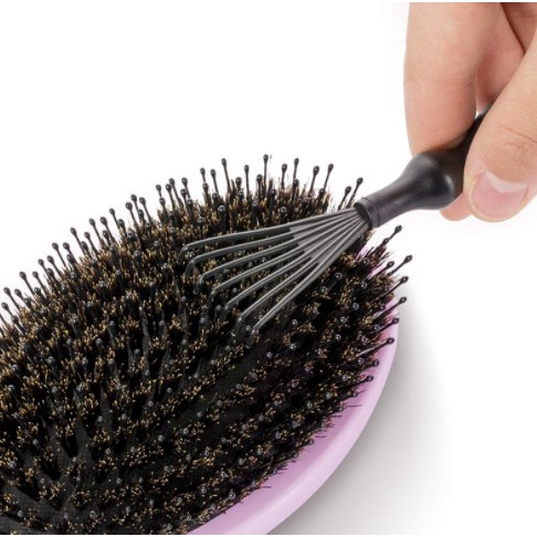 1pc Alat Pembersih Sisir Rambut Mini/Pembersih Sikat Rambut Gagang Tertanam Bermanfaat/Alat Styling Salon/Perlengkapan Cakar Sisir Pijat Portabel/Sisir Menghilangkan Kotoran Rambut Aksesoris
