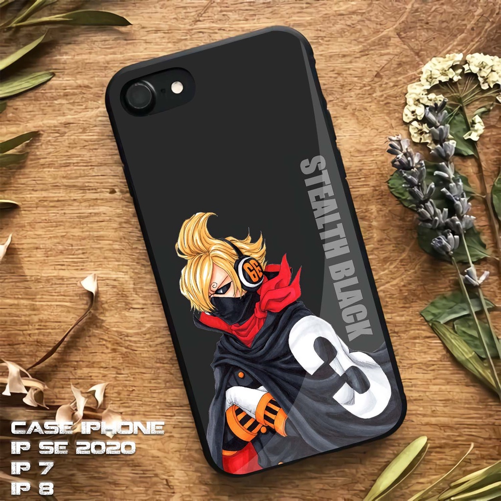 Case Glossy Iphone 7 | IP 8 | IP SE 2020 | Motif Anime One Piece Sanji