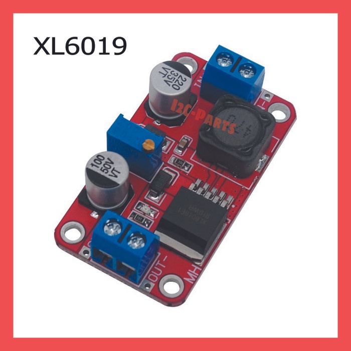 XL6019 5A DC-DC Step Up Adjustable Boost Buck Converter Module Red PCB