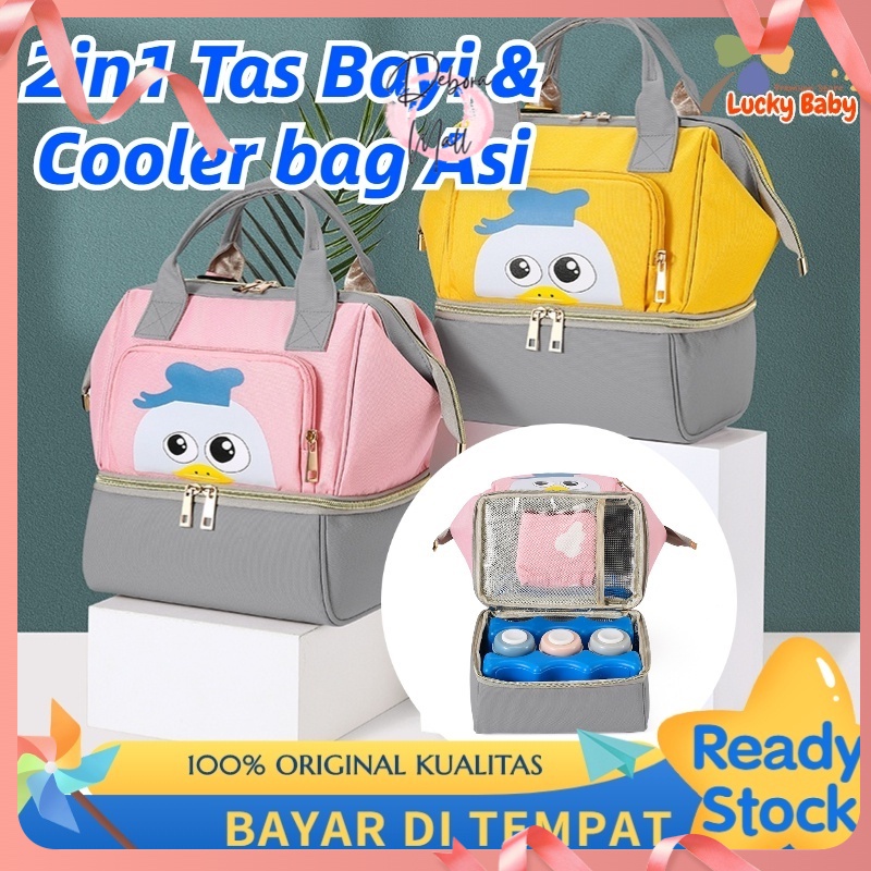 【Debora Mall】2in1 Fashion Cooler Bag Asi / Multifungsi Tas Asi Cooler Bag Dan Tas Bayi / Diaper Bag 