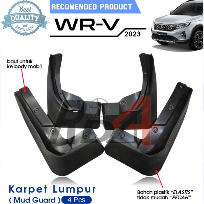 Mud Guard Karpet Lumpur Mudguard Mobil Honda WR-V 2022 2023