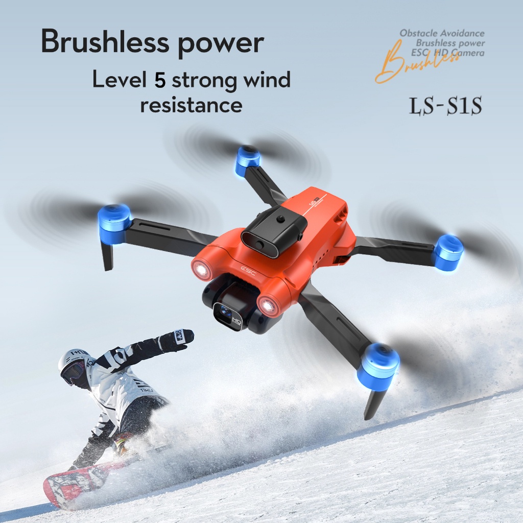 Drone S1S Dual Kamera Brushles dengan Sensor Anti Nabrak