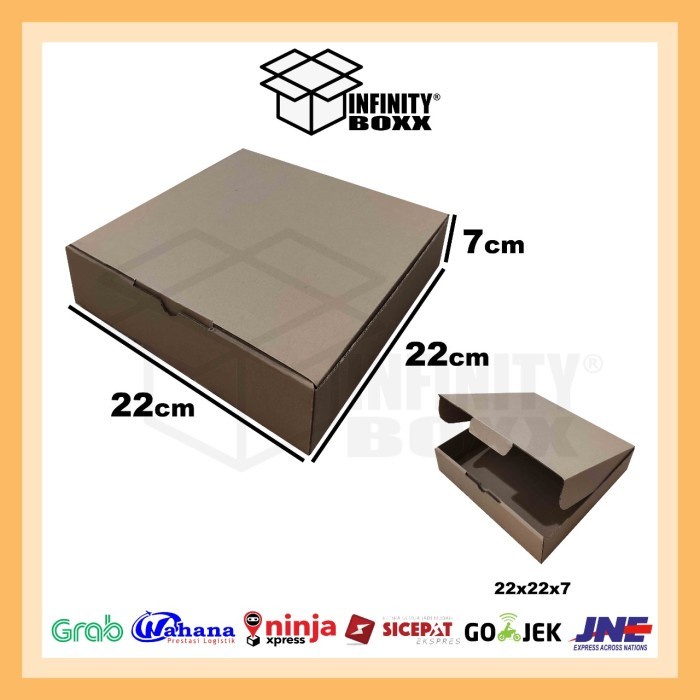 

kardus box kotak karton diecut uk 22x22x6