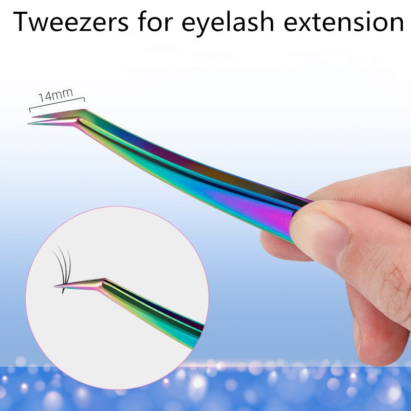 Pinset Eyelash Lancip Pinset Bulu Mata Palsu 430 Stainless Steel Pinset Eyelash 4Pcs
