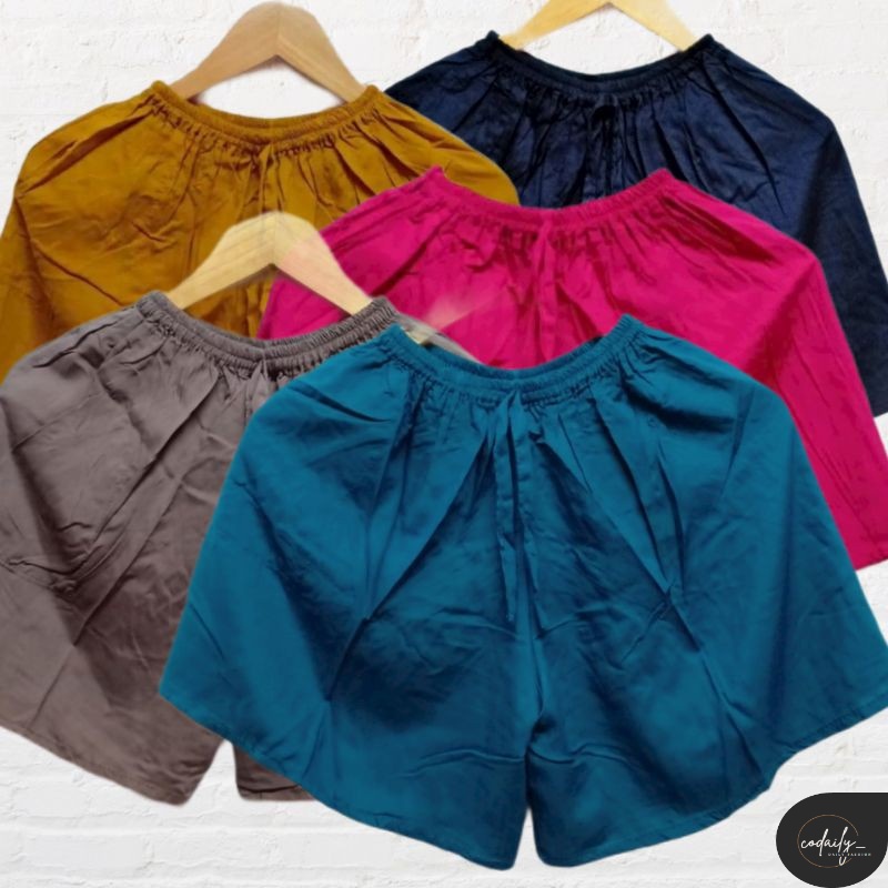 CELANA PENDEK WANITA | HOTPANTS | CELANA PENDEK RAYON | CELANA KOLOR WANITA