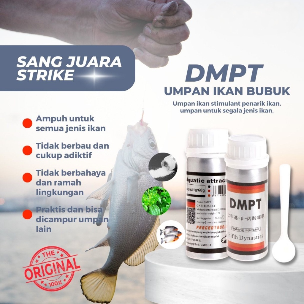 Original DMPT umpan pancing bubuk essen essence stimulant mancing untuk penarik segala jenis ikan
