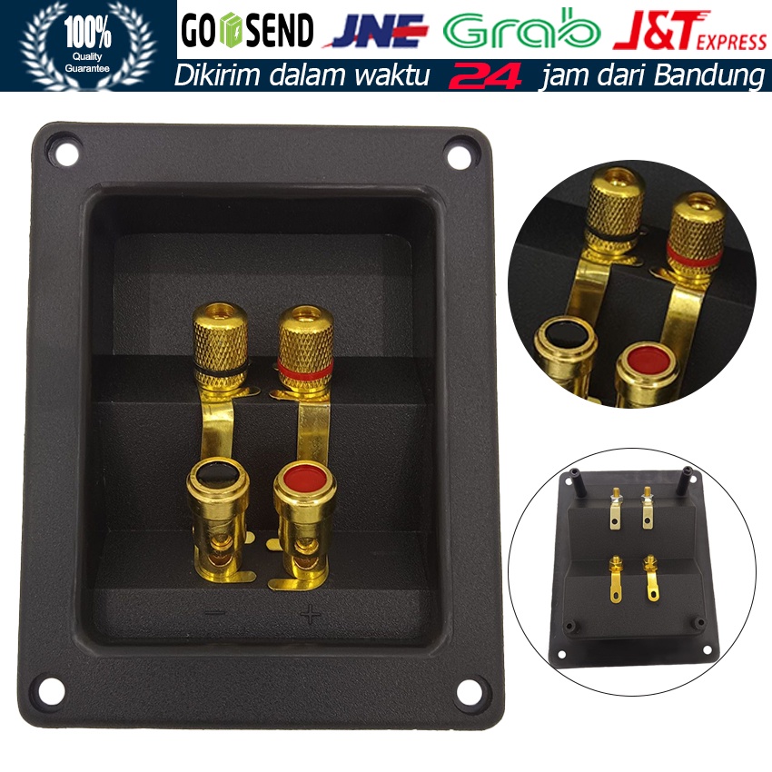 Terminal Cup Konektor 266 Bagian Express Binding Post Jack Banana Warna Emas Untuk Kotak Speaker
