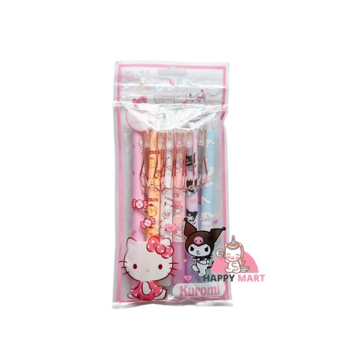 

Pulpen kuromi / sanrio 1 pack isi 6 pcs - Kuromi