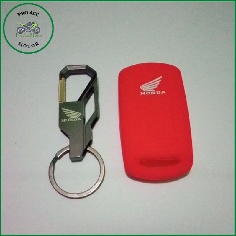 Gantungan Kunci Remote Dan Cover Silikon Remote keyless Honda Vario 150