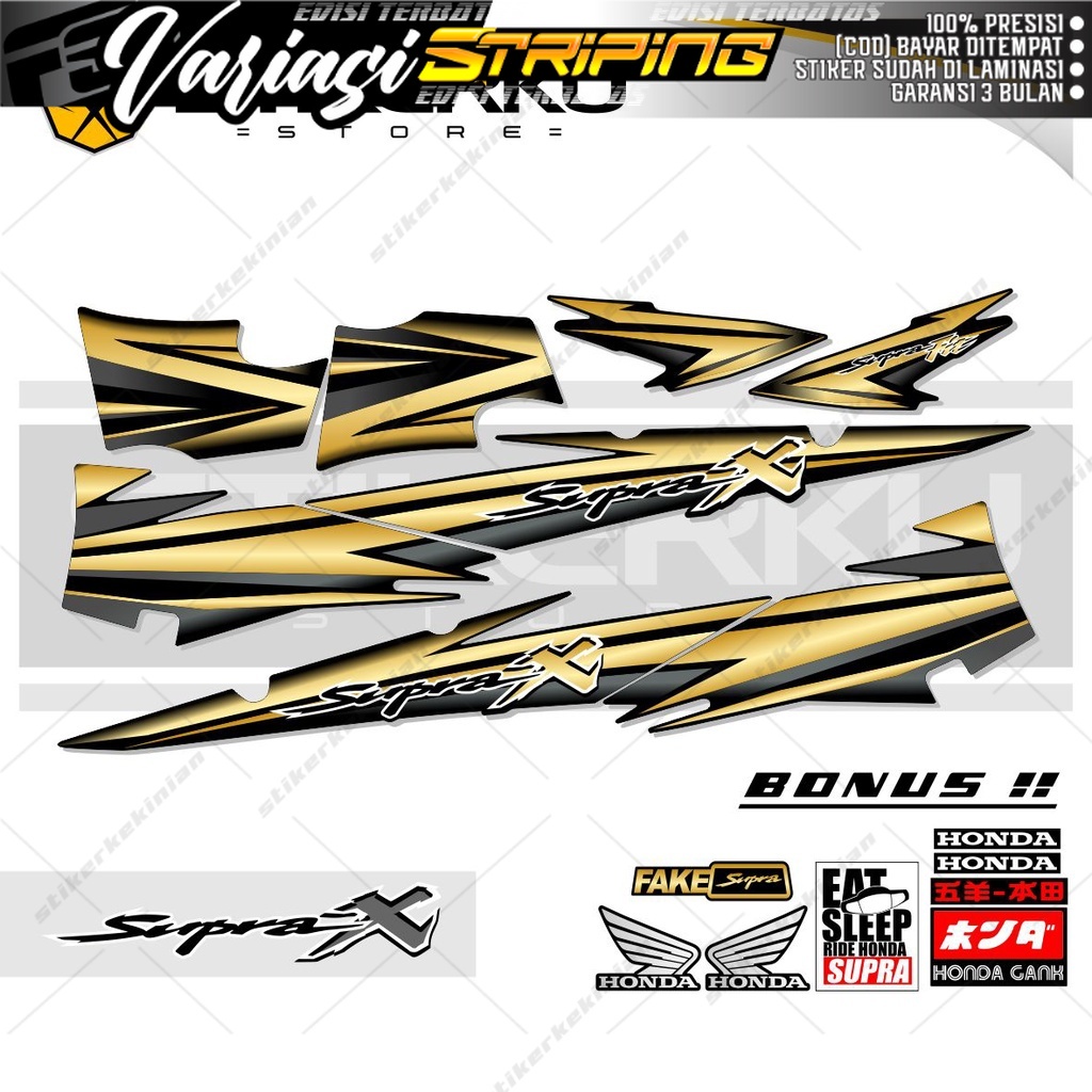 STRIPING SUPRA X LAMA / STIKER SUPRA-X LAMA / STICKER SUPRA X LAMA / SETIKER SUPRA X LAMA / STIPING 