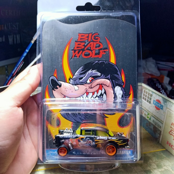 TERBARU Hot Wheels 55 Chevy Bel Air Gasser custom Big Bad Wolf v1