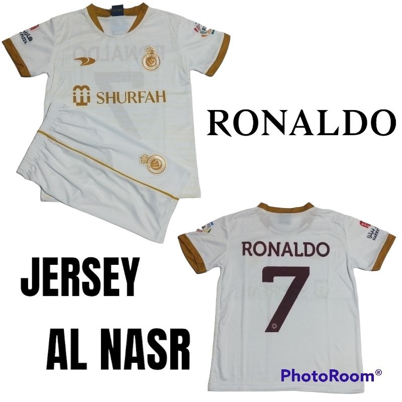 SETELAN JERSEY RONALDO ALNASR/SETELAN JERSEY AL NASR/JERSEY RONALDO/SETELAN BAJU BOLA ANAK CHELSEA U