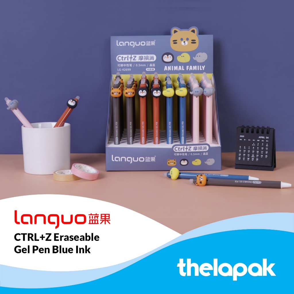 

Pulpen Tinta Bisa Dihapus Languo CTRL+Z Eraseable Gel Pen Tinta Biru
